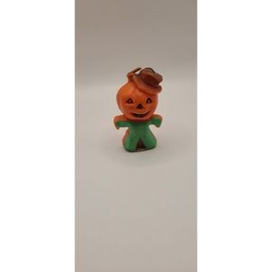 Vintage Gurley Halloween Pumpkin Candle 2 1/2" Tall Never Lit / Unused, NEW !!!